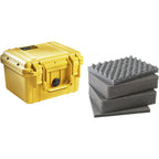Pelican 1200 Case with Foam - Yellow