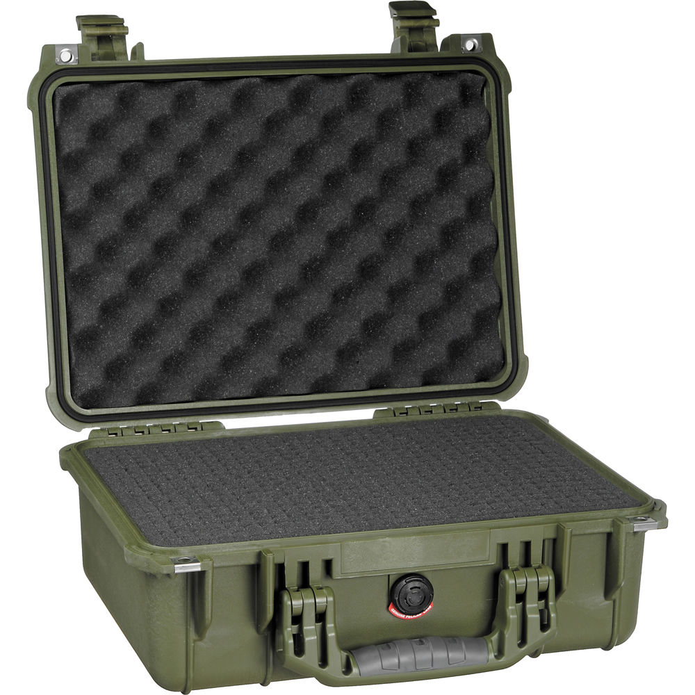 Pelican 1450 Case - OD Green with Foam