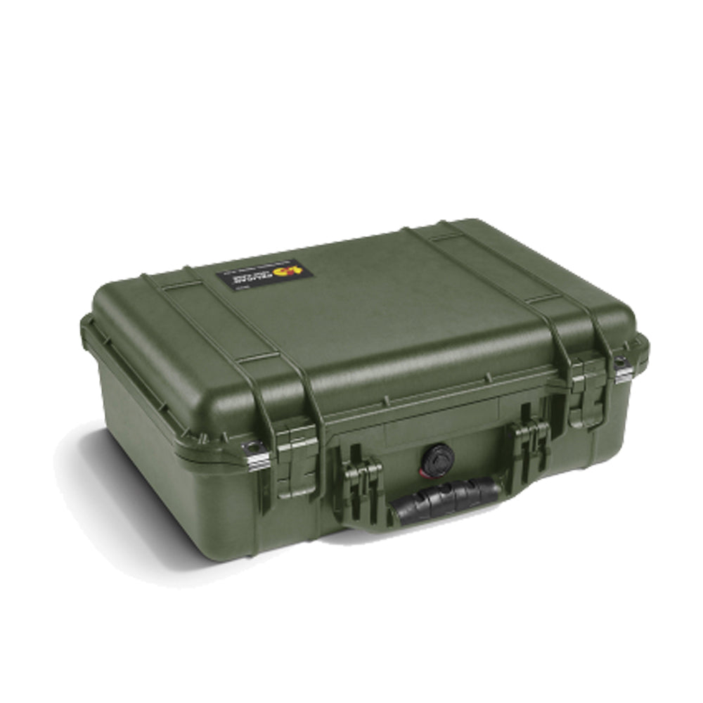 Pelican 1500 Case - OD Green with Foam