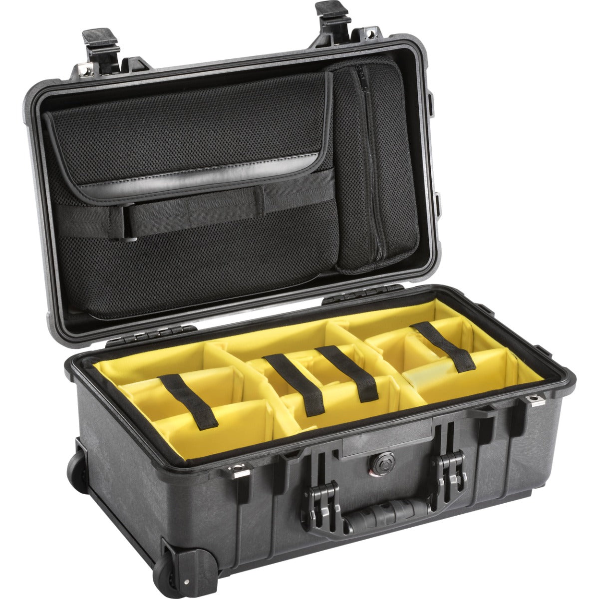 Pelican 1510SC Case - Black with Padded Dividers