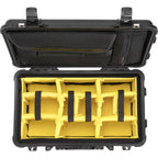 Pelican 1510SC Case - Black with Padded Dividers