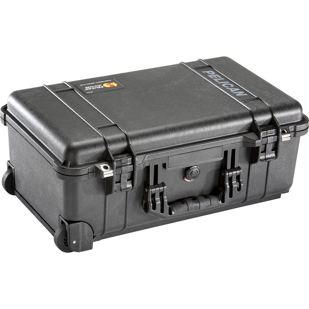 Pelican 1510SC Case - Black with Padded Dividers
