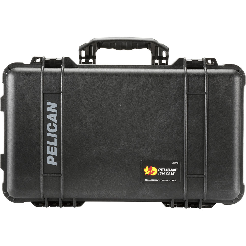 Pelican 1510SC Case - Black with Padded Dividers