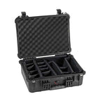 Pelican 1520 Case - Black with Padded Dividers