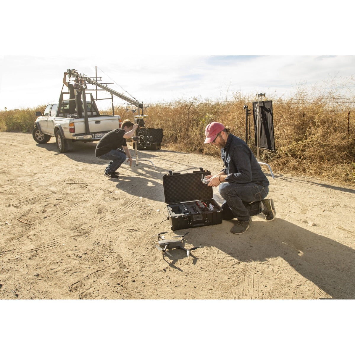 Pelican 1535 Wheeled Air Case - Black with Hybrid TrekPak and Foam