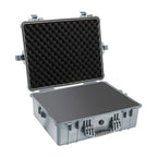 Pelican 1600 Case - Silver with Foam