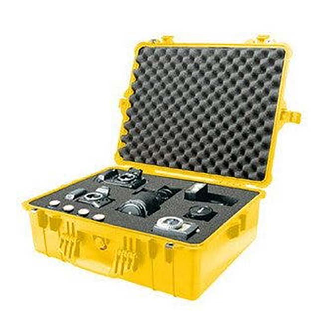 Pelican 1600 Case - Yellow with Foam