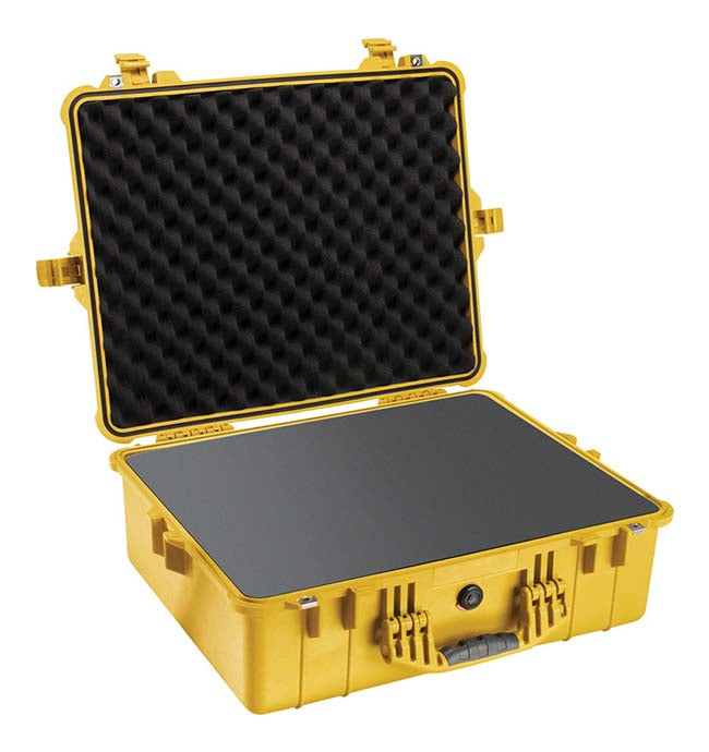 Pelican 1600 Case - Yellow without Foam
