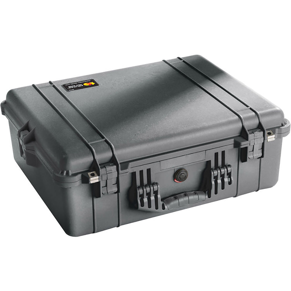 Pelican 1600EMS Case - Black with Padded Dividers