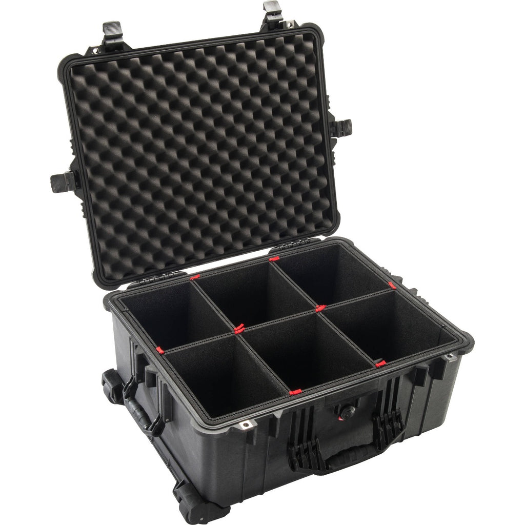 Pelican 1610 Case - Black with TrekPak Dividers