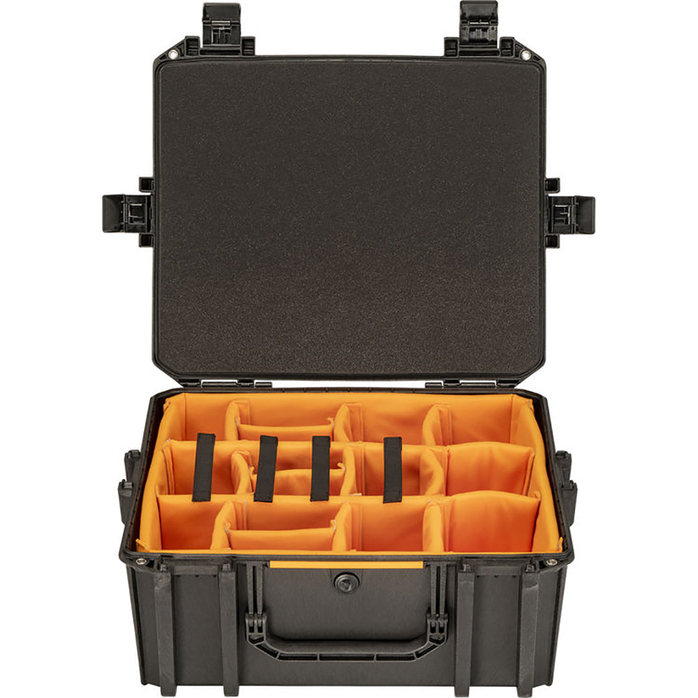 Pelican V600 Vault Case - Black with Padded Dividers