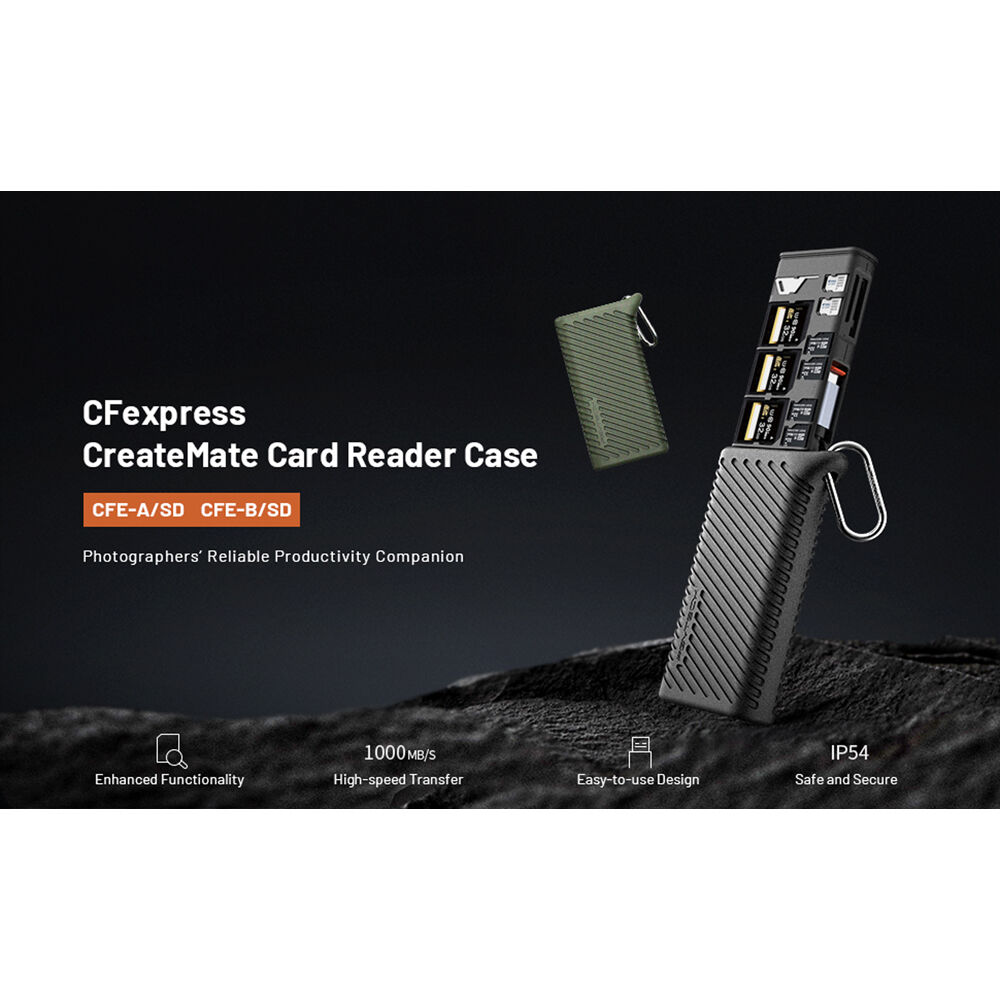 PGYTECH CFexpress CreatMate Card Reader Case Type BSD - Classic Black