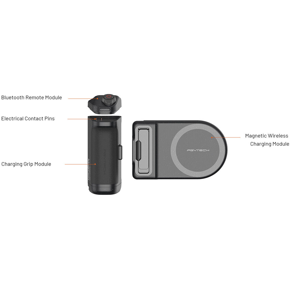 PGYTECH MagCam Phone Grip - Misty Gray