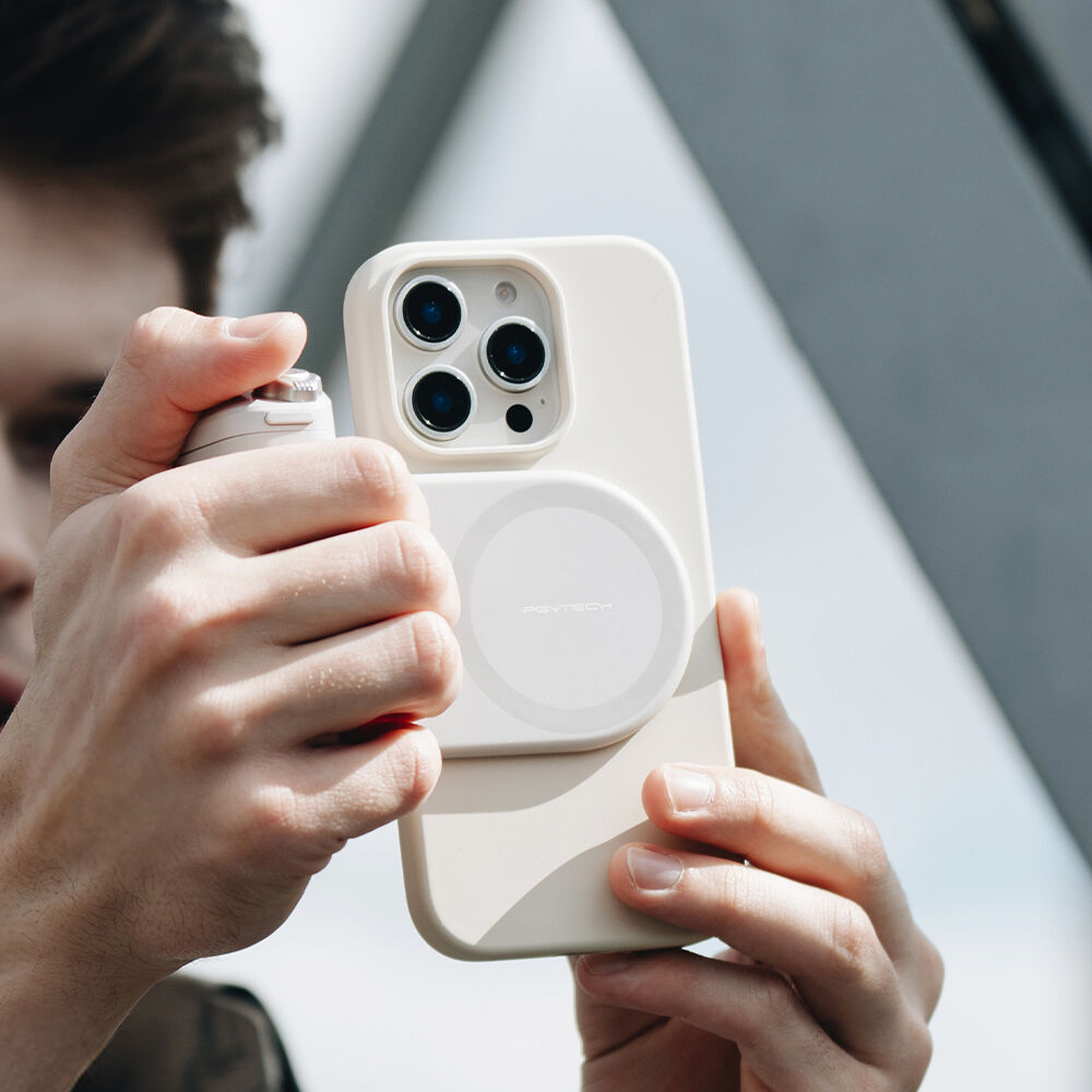 PGYTECH MagCam Phone Grip - Misty Gray