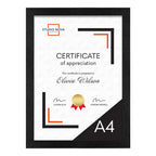 Home Basics Black A4  