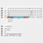 Keychron Dye-Sub PBT Cherry Profile Keycap Set (Pixel Sunset)
