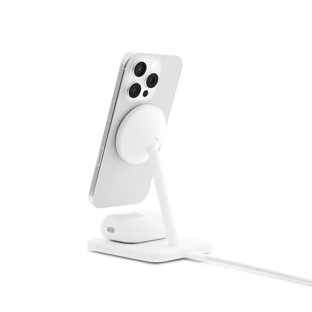 Twelve South HiRise 2 Deluxe 2-in-1 Qi2 Charger (White)