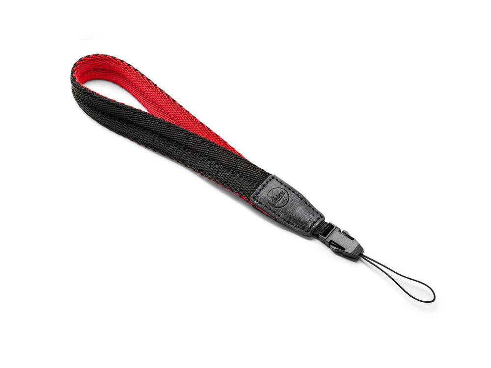 LEICA Wrist Strap Sofort Fabric Black Red