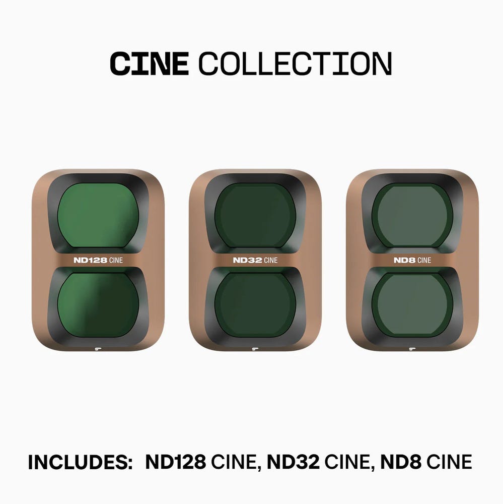 PolarPro Pocket 4p - CINE Collection - Includes: ND8 Black Mist, ND32 Black Mist, ND128 Black Mist, Filter Case