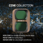 PolarPro Pocket 4p - CINE Collection - Includes: ND8 Black Mist, ND32 Black Mist, ND128 Black Mist, Filter Case
