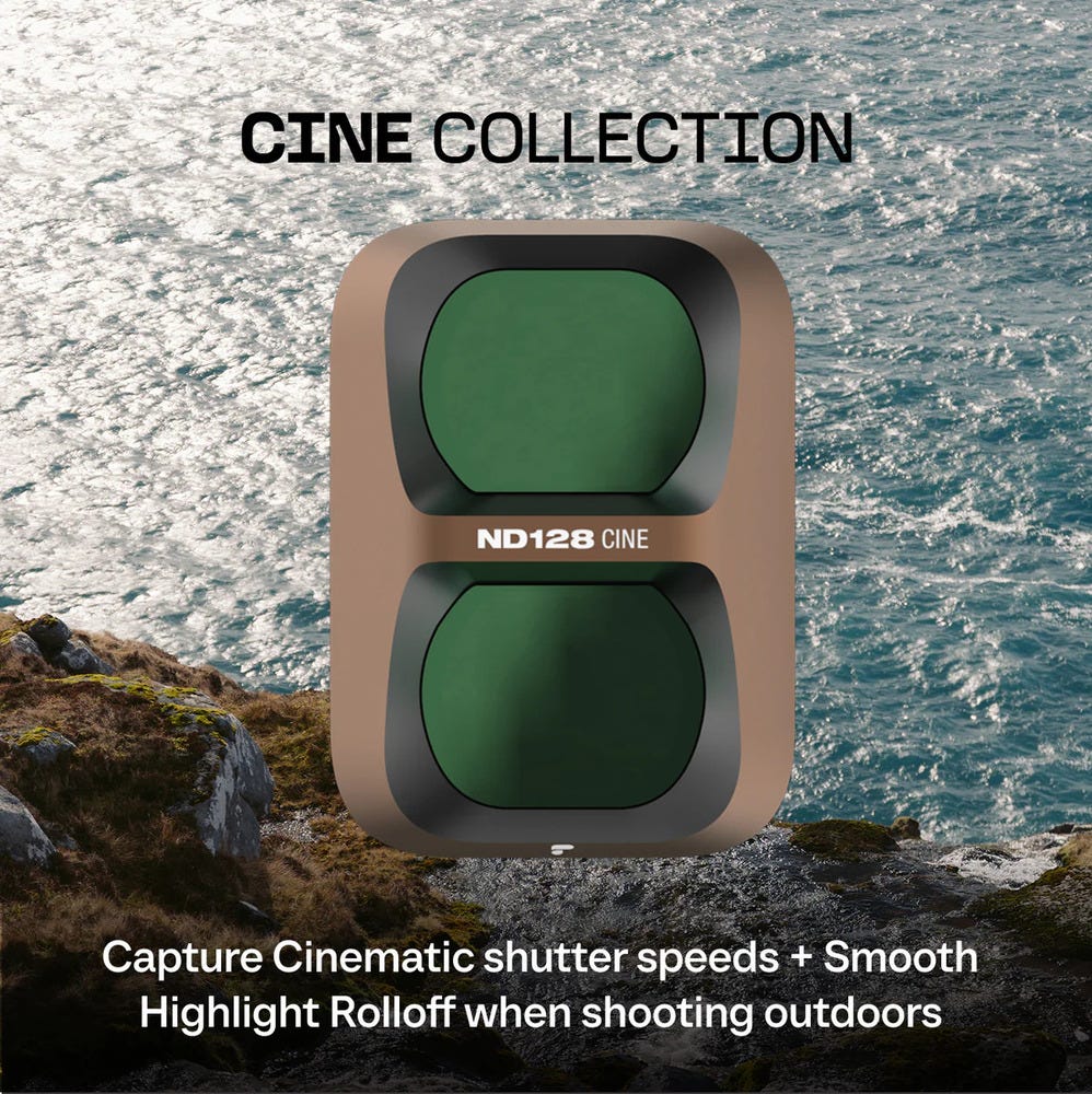 PolarPro Pocket 4p - CINE Collection - Includes: ND8 Black Mist, ND32 Black Mist, ND128 Black Mist, Filter Case