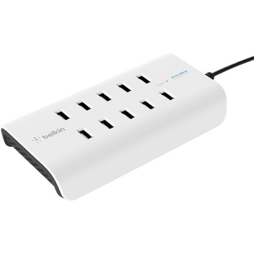  Port USB Charging Station White