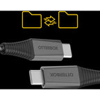 OtterBox 2m USB-C to USB-C Premium Pro Fast Charge Cable (Black)
