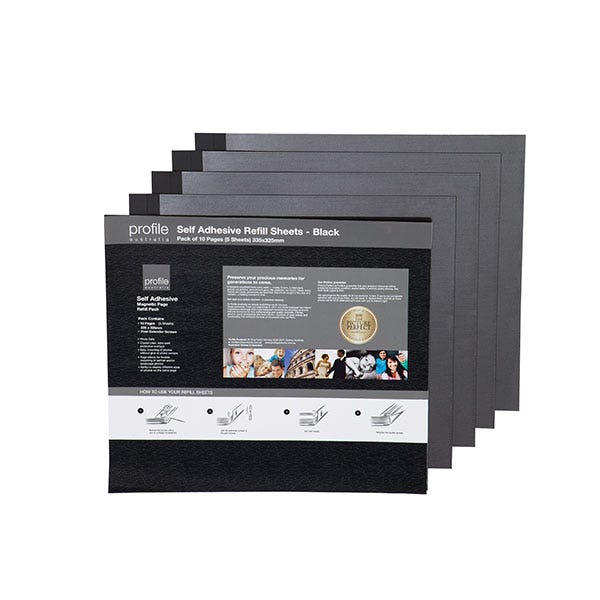 Profile - Profile Self Adhesive 335x325 - 10 Pages - Black