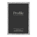Profile Bamboo Silver 4x6 Metal Photo Frame