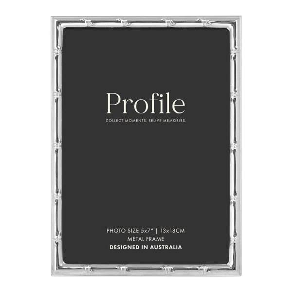 Profile Bamboo Silver 5x7 Photo Frame