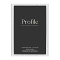 Profile Bamboo White 4x6 Metal Photo Frame