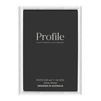 Profile Bamboo White 4x6 Metal Photo Frame