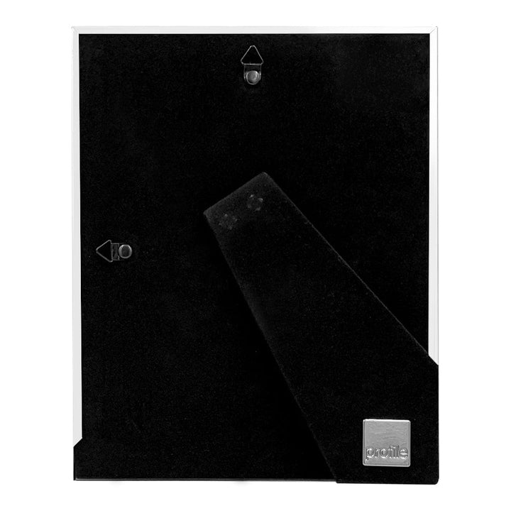 Profile Bamboo White 4x6 Metal Photo Frame