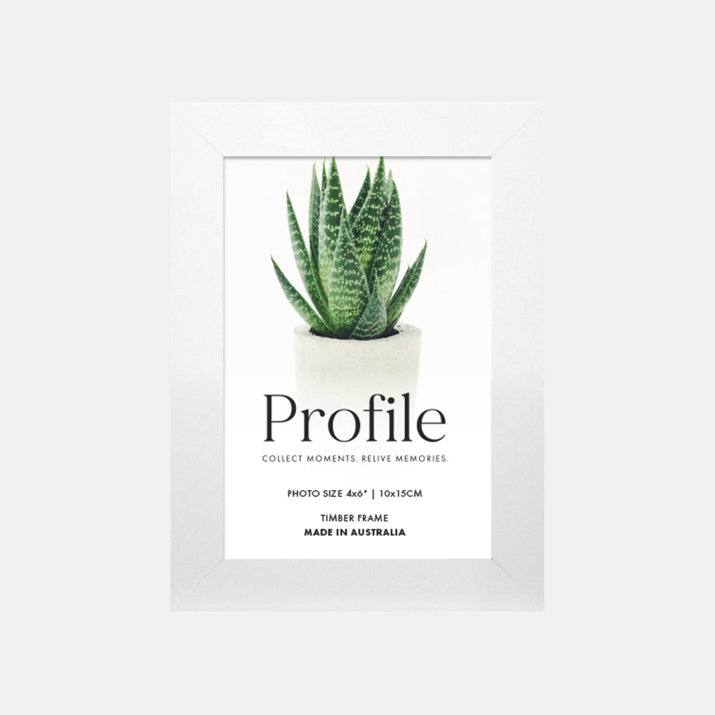 Profile Decorator White Photo Frame 10x15cm