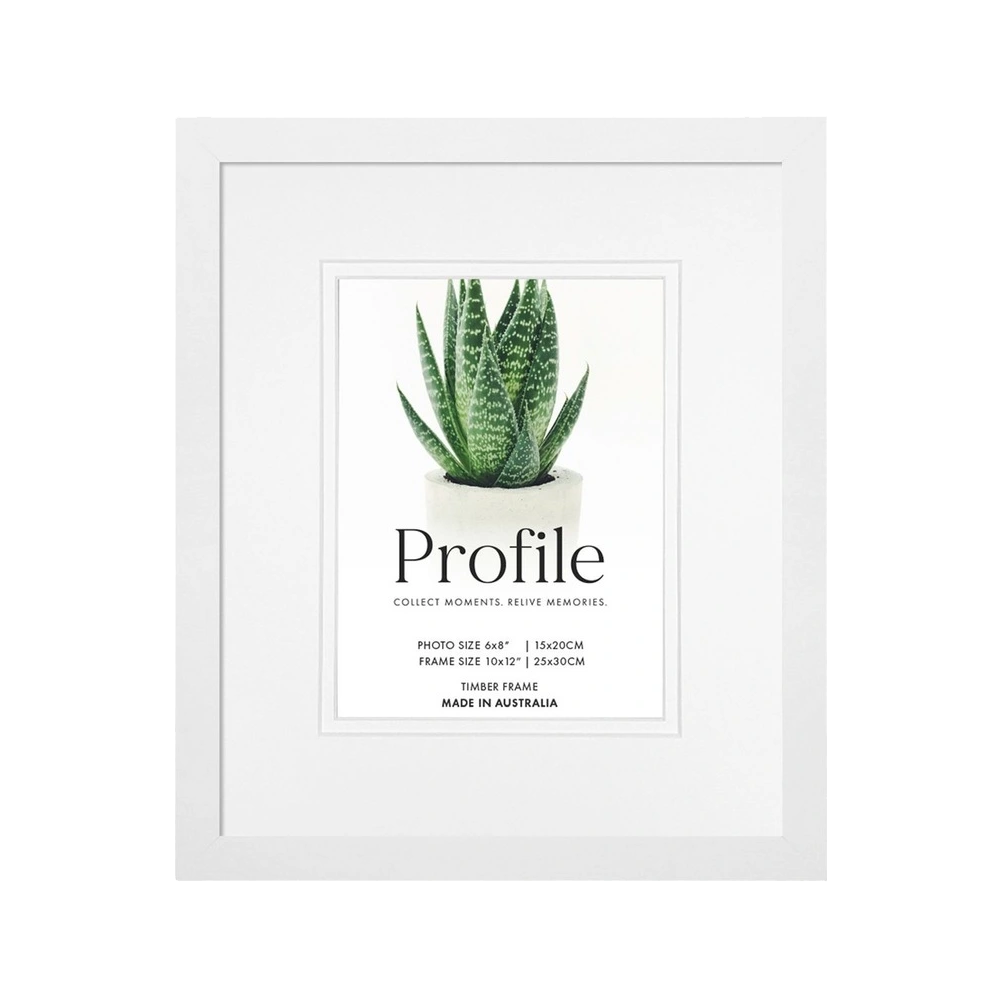 Profile Decorator White Photo Frame 25x30/15x20cm