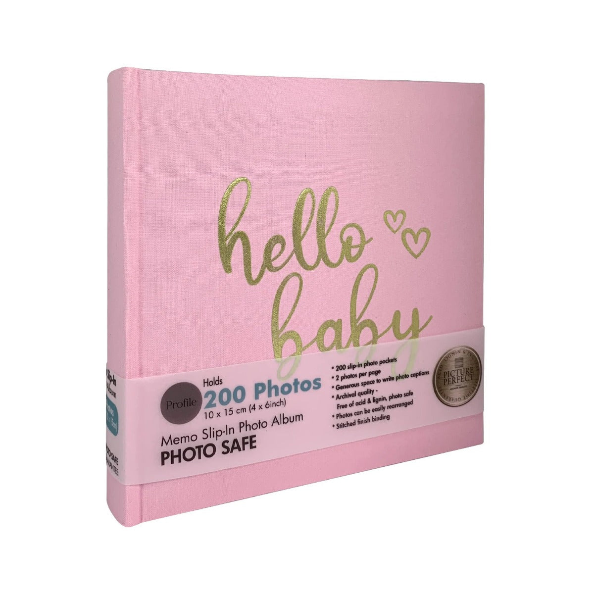 PROFILE Hello Baby Pink Slip-in 4x6 200