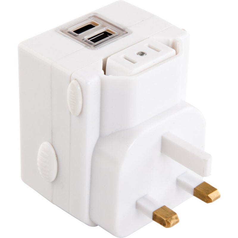 Jackson Outbound Multi-Adaptor  plus 2 USB - EuropeUSAUK