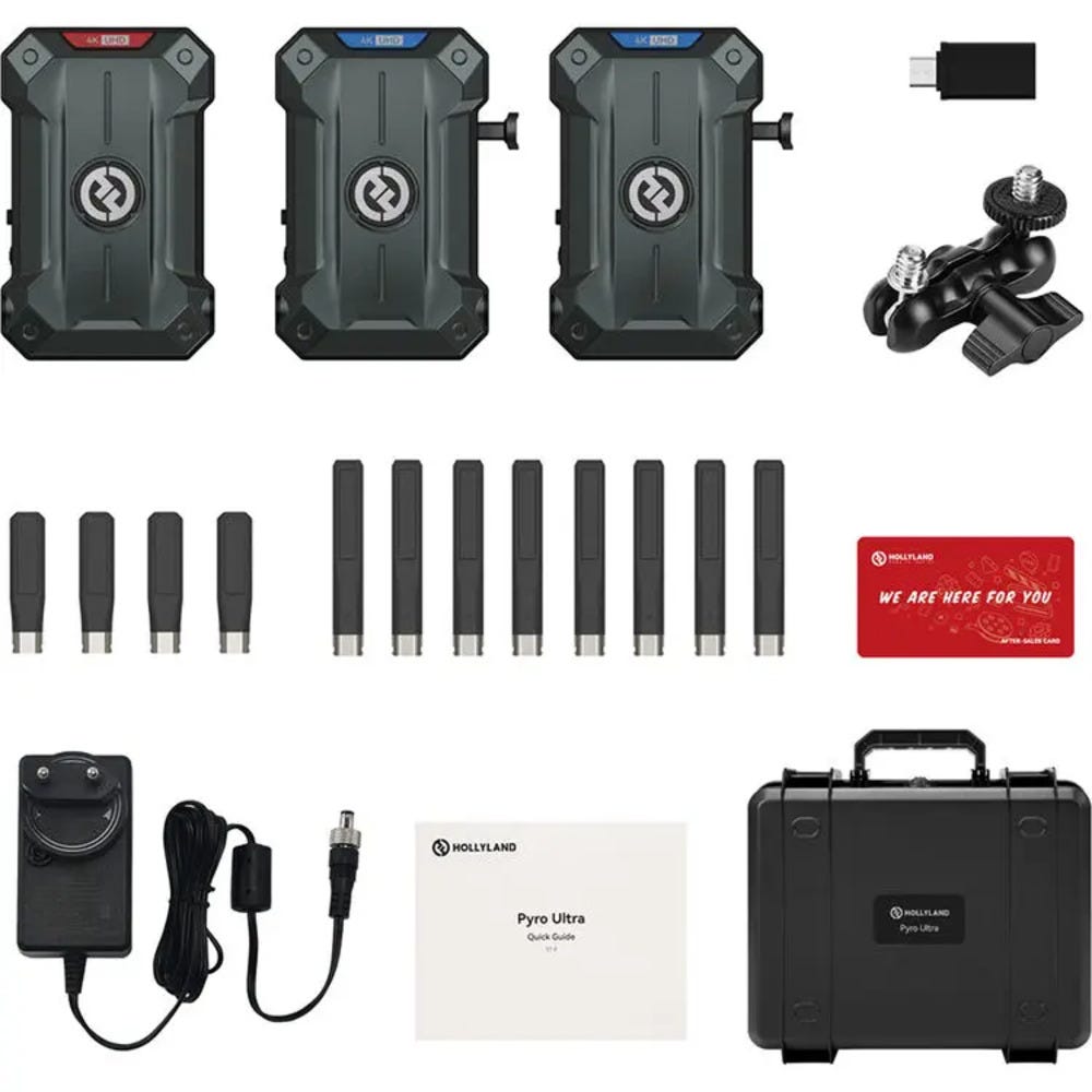 Hollyland Pyro Ultra Wireless Transmission Kit (1TX + 2RX)