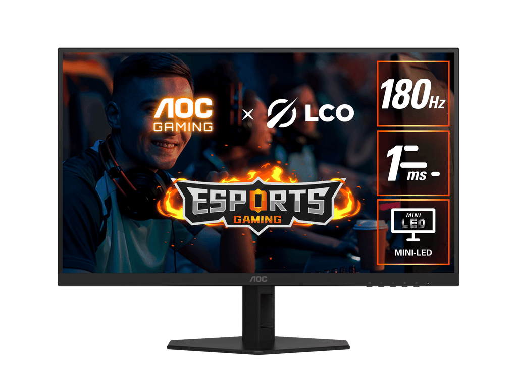 AOC Q27G40XMN 27" 2K Mini LED QHD 180Hz 1ms Fast VA Gaming Monitor