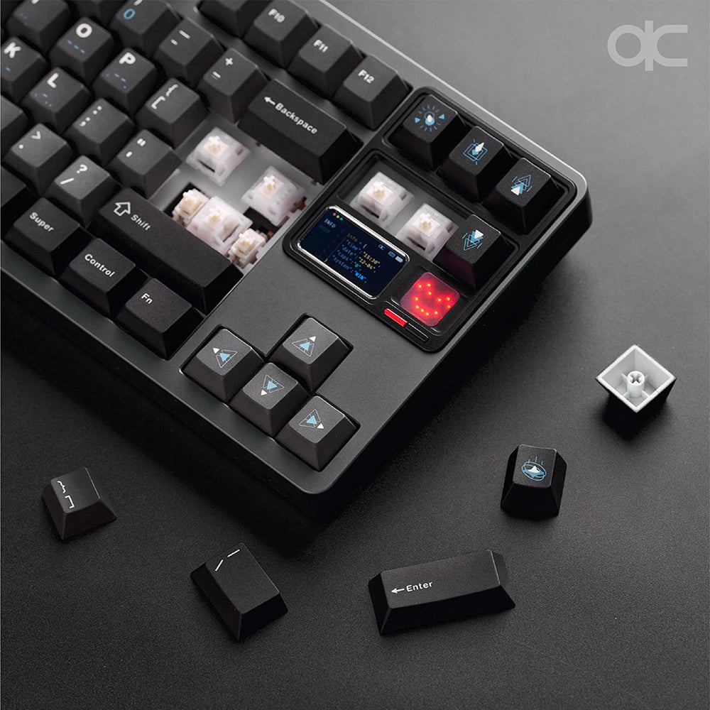Qwertykeys QK80Mk2 Custom Wireless Mechanical Keyboard (Anodized Grey)