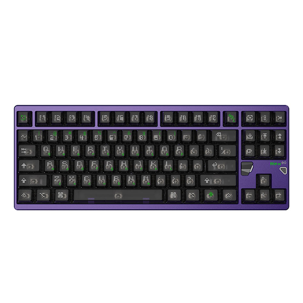 Qwertykeys QK & ATK HEX80 8K HE Wired Magnetic Custom Keyboard (Anodized Purple)