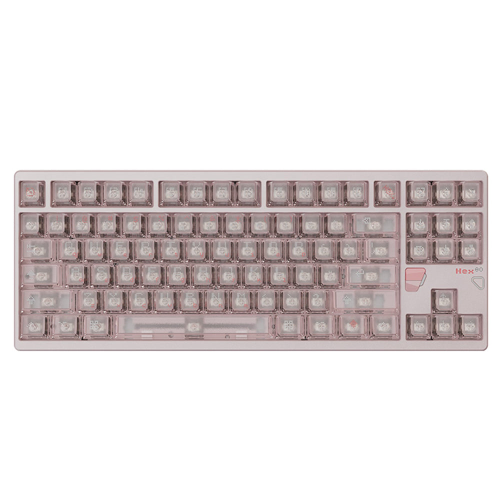 Qwertykeys QK & ATK HEX80 8K HE Wired Magnetic Custom Keyboard (Spray-coated Babypink)