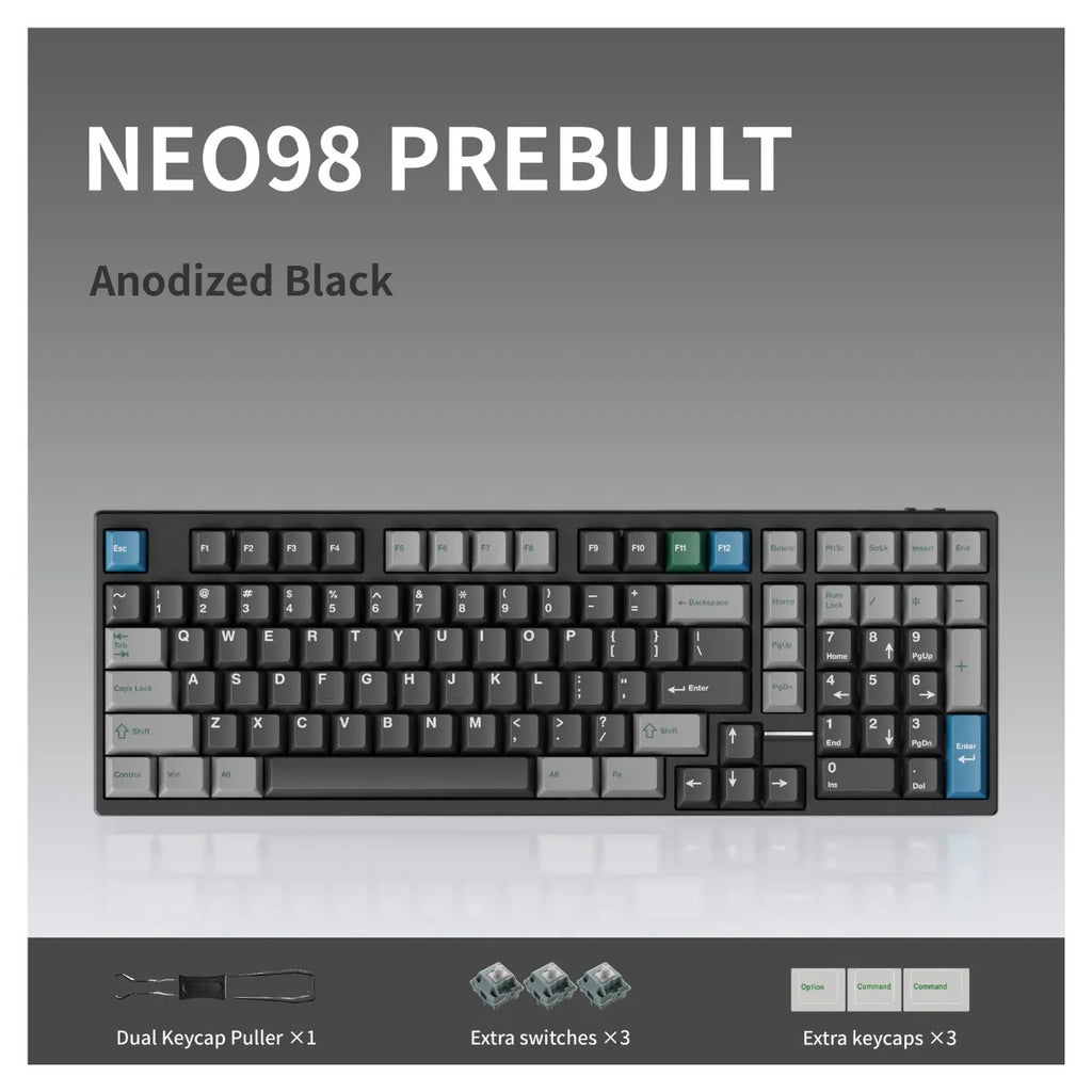 Qwertykeys x Neo Studio Neo98 Wireless Mechanical Keyboard (Anodized Black)