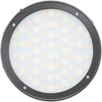 Godox R1 Round RGB Silver LED Light - Dark Grey