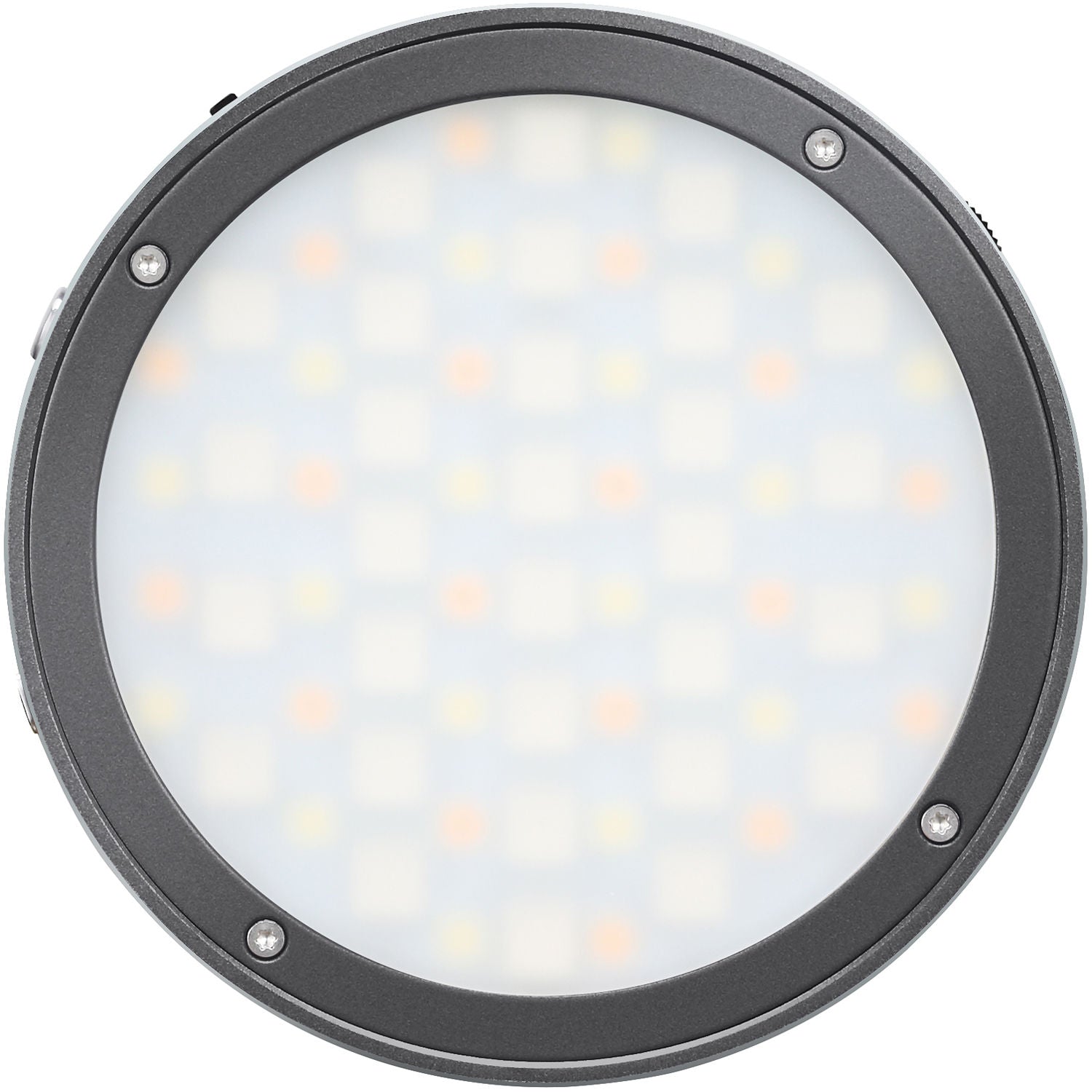 Godox R1 Round RGB Silver LED Light - Dark Grey