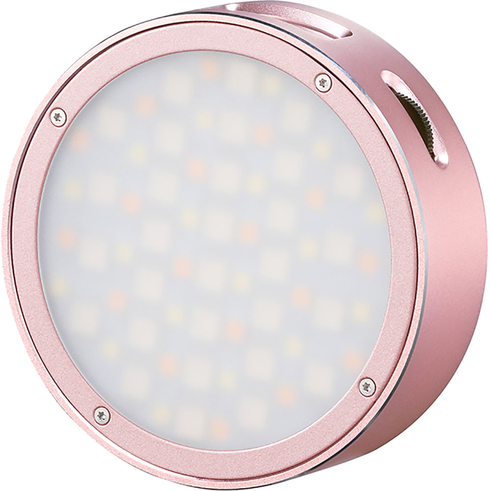 Godox R1 Round RGB Silver LED Light - Pink
