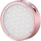 Godox R1 Round RGB Silver LED Light - Pink