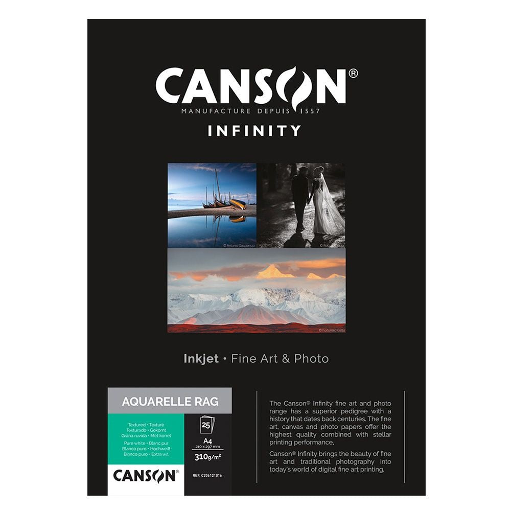 Canson Aquarelle Rag 310gsm 432mm x 15.2m
