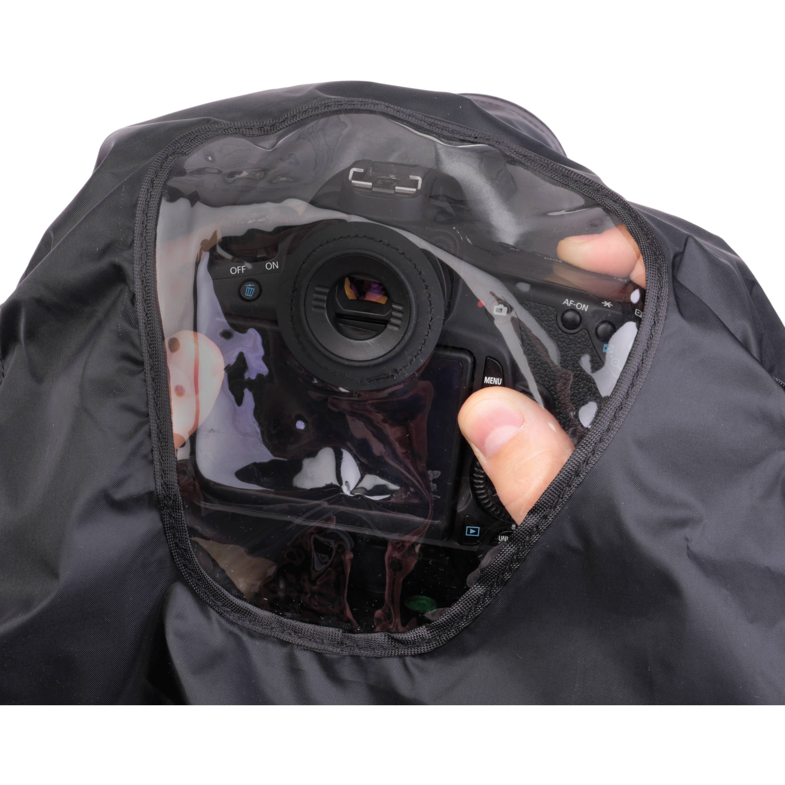 Ruggard Fabric Rain Cover for Lenses up to 14" / 35 cm Long Black