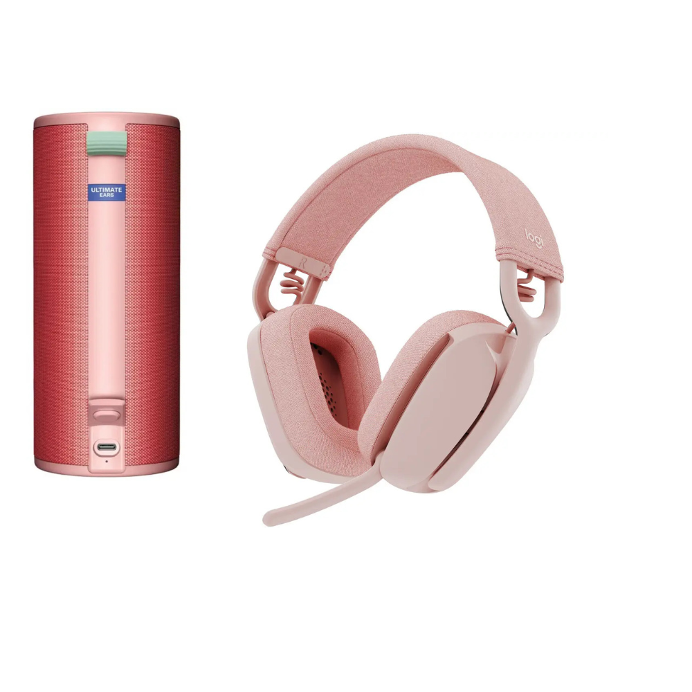 Ultimate Ears BOOM 4 with Logitech Zone Vibe Headset (Raspberry)